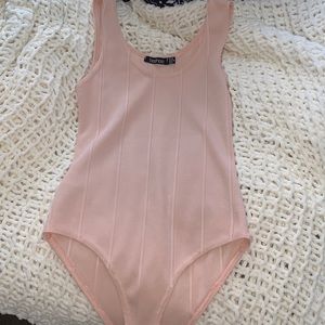 Pink Tank Top Bodysuit